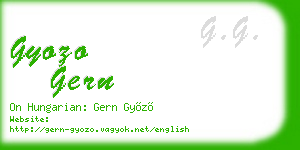 gyozo gern business card