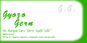 gyozo gern business card